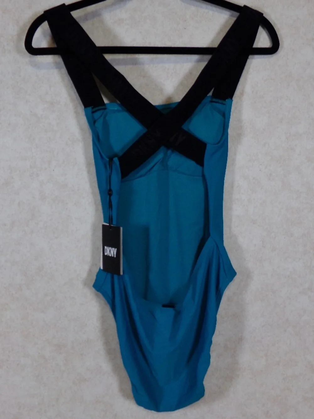 NWT DNKY 1 PC Swim Suit, Removable Soft Cups, 4-Way Stretch, UV Protection SzS - Picture 5 of 11